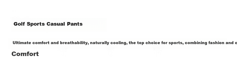Biyinlefen Golf [Cooling Warp-Knitted Fabric] 2026 Spring New Men's Sports Elastic Comfortable Fashion Versatile Casual Pants 3